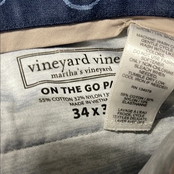 Vineyard Vines on the go pants 34x32 - Picture 3 of 9